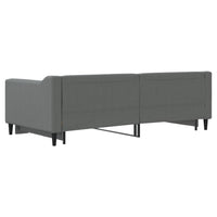 Divano Letto con Letto Estraibile-Sofa Letto-Daybed Grigio Scuro 90x190cm Tessuto 549001