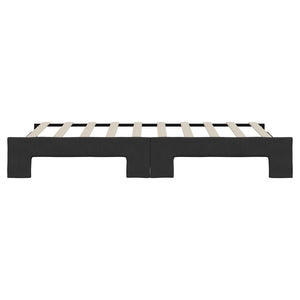 Divano Letto con Letto Estraibile-Sofa Letto-Daybed Nero 90x190 cm in Tessuto 457169