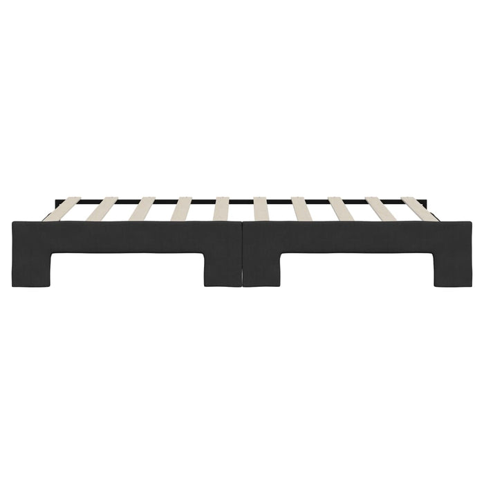 Divano Letto con Letto Estraibile-Sofa Letto-Daybed Nero 90x190 cm in Tessuto 457169