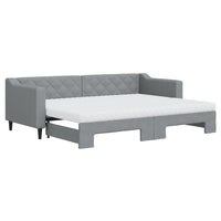 Divano Letto Estraibile Materassi Grigio Chiaro 80x200 Tessutocod mxl 107017
