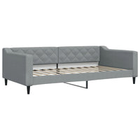 Divano Letto Estraibile Materassi Grigio Chiaro 100x200 Tessuto