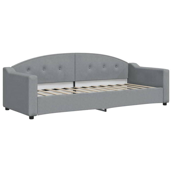 Divano Letto con Materasso-Sofa Letto-Daybed Grigio Chiaro 80x200 cm in Tessuto 347207