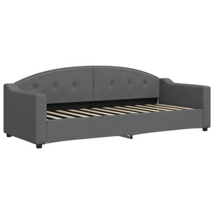 Divano Letto con Materasso-Sofa Letto-Daybed Grigio Scuro 80x200 cm in Tessuto 682400