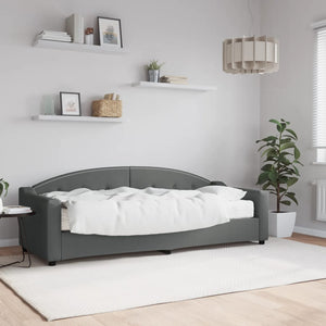 Divano Letto con Materasso-Sofa Letto-Daybed Grigio Scuro 80x200 cm in Tessuto 682400