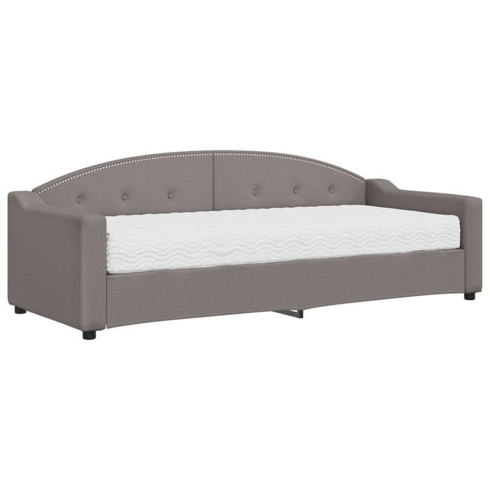 Divano Letto con Materasso-Sofa Letto-Daybed Tortora 80x200 cm in Tessuto 312390