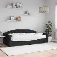 Divano Letto con Materasso-Sofa Letto-Daybed Nero 90x200 cm in Tessuto 784500