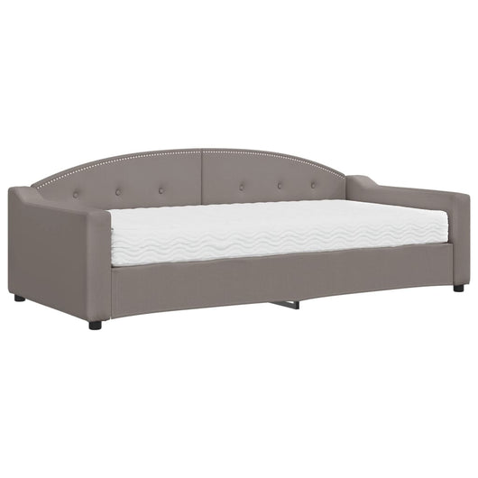 Divano Letto con Materasso-Sofa Letto-Daybed Tortora 90x200 cm in Tessuto 912260