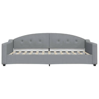 Divano Letto con Materasso Grigio Chiaro 100x200 cm in Tessuto 3197517