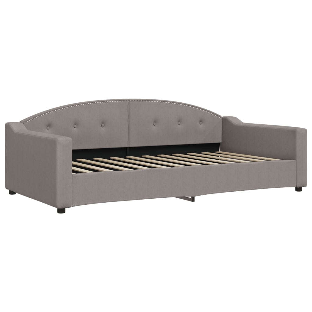 Divano Letto con Materasso-Sofa Letto-Daybed Tortora 100x200 cm in Tessuto 717687