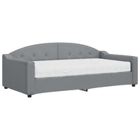 Divano Letto con Materasso Grigio Chiaro 90x190 cm in Tessutocod mxl 80353