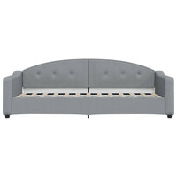 Divano Letto con Letto Estraibile Grigio Chiaro 80x200 Tessuto