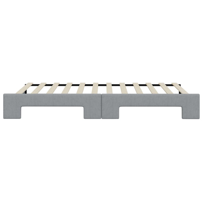 Divano Letto con Letto Estraibile-Sofa Letto-Daybed Grigio Chiaro 80x200 Tessuto 368668