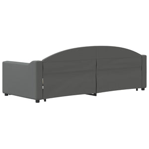 Divano Letto con Letto Estraibile-Sofa Letto-Daybed Grigio Scuro 80x200 Tessuto 575906