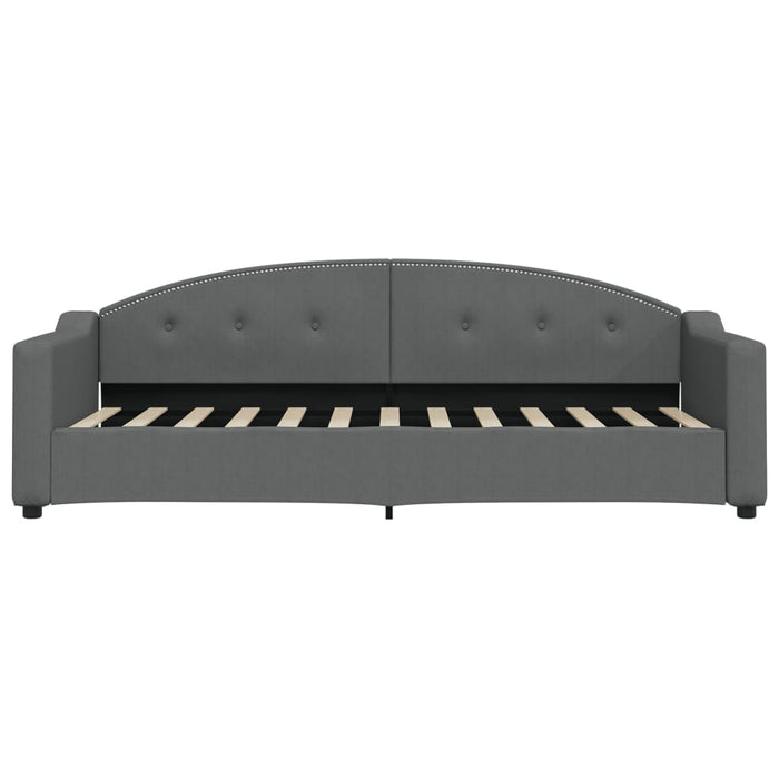 Divano Letto con Letto Estraibile-Sofa Letto-Daybed Grigio Scuro 80x200 Tessuto 575906