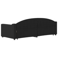 Divano Letto con Letto Estraibile-Sofa Letto-Daybed Nero 80x200 Tessuto 447952