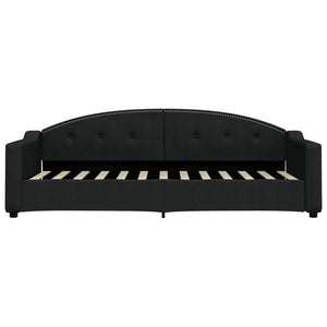 Divano Letto con Letto Estraibile-Sofa Letto-Daybed Nero 80x200 Tessuto 447952
