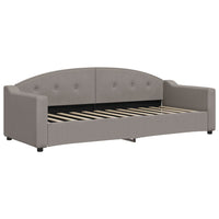 Divano Letto con Letto Estraibile-Sofa Letto-Daybed Tortora 80x200 cm Tessuto 717348