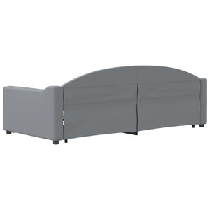 Divano Letto con Letto Estraibile-Sofa Letto-Daybed Grigio Chiaro 90x200 Tessuto 193547
