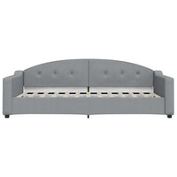 Divano Letto con Letto Estraibile Grigio Chiaro 90x200 Tessuto 3197530