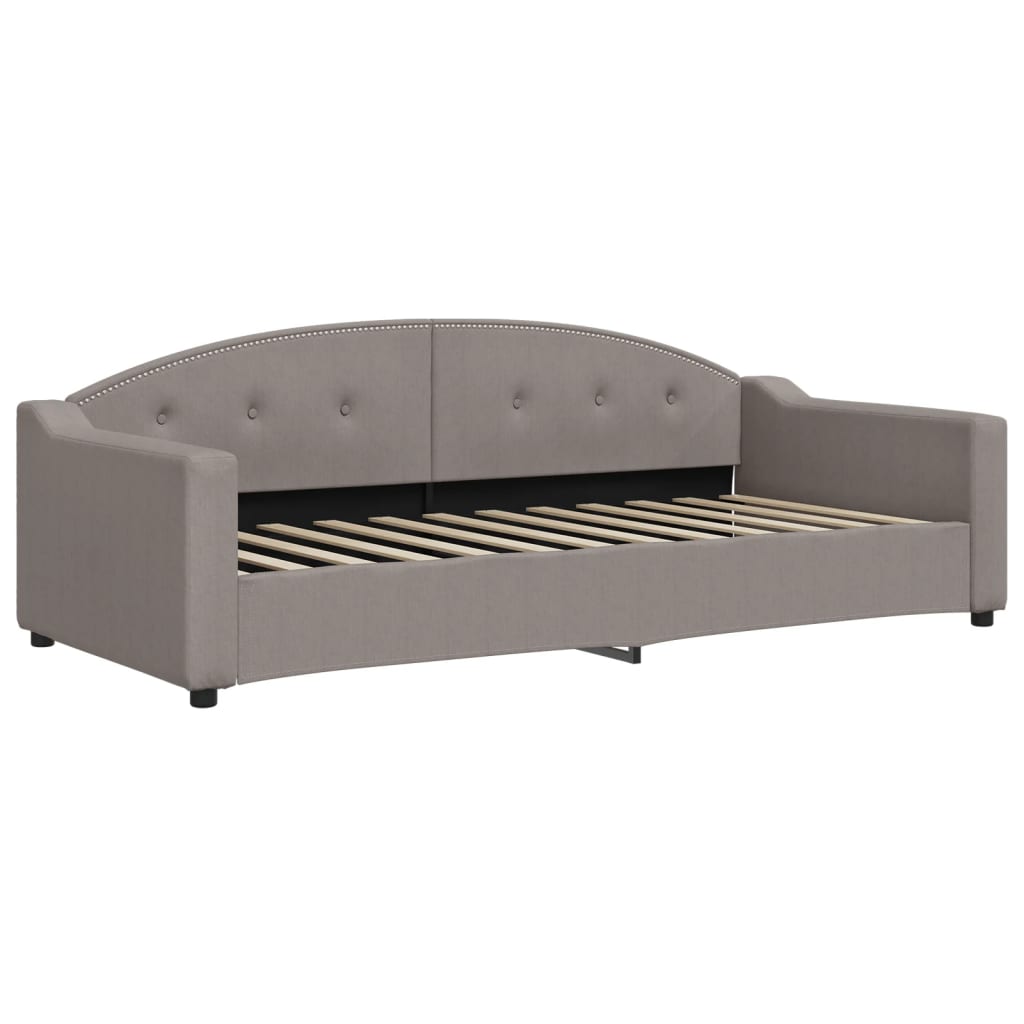 Divano Letto con Letto Estraibile-Sofa Letto-Daybed Tortora 90x200 cm in Tessuto 654917