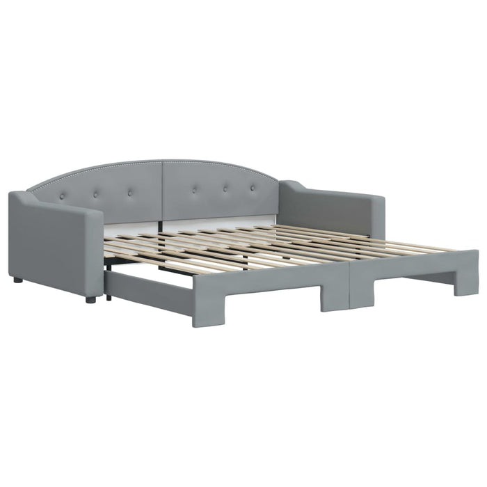 Divano Letto con Letto Estraibile Grigio Chiaro 100x200 Tessutocod mxl 106603