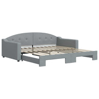 Divano Letto con Letto Estraibile-Sofa Letto-Daybed Grigio Chiaro 100x200 Tessuto 894633