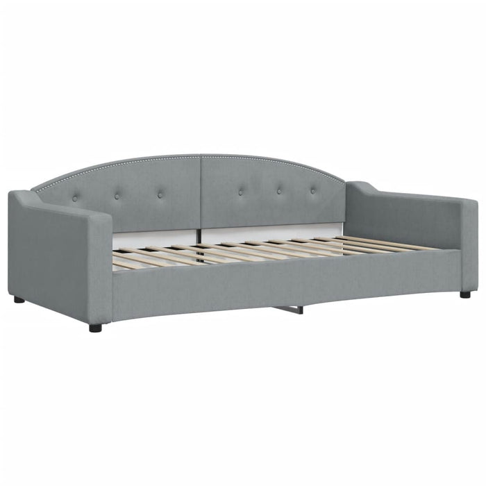 Divano Letto con Letto Estraibile-Sofa Letto-Daybed Grigio Chiaro 100x200 Tessuto 894633