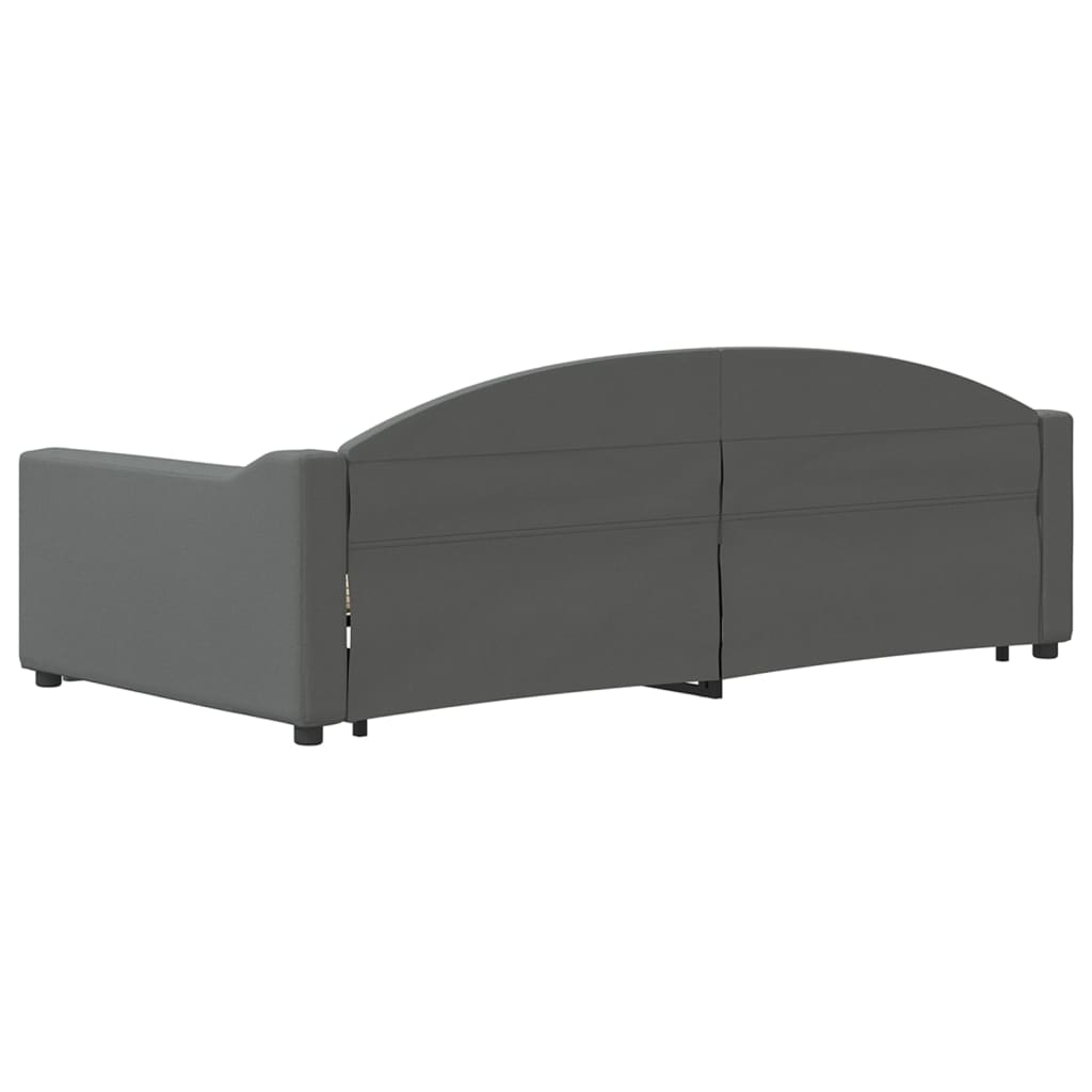 Divano Letto con Letto Estraibile-Sofa Letto-Daybed Grigio Scuro 100x200 Tessuto 691831