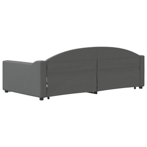 Divano Letto con Letto Estraibile-Sofa Letto-Daybed Grigio Scuro 100x200 Tessuto 691831