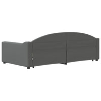 vidaXL Divano Letto con Letto Estraibile Grigio Scuro 100x200 Tessuto