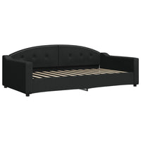 Divano Letto con Letto Estraibile-Sofa Letto-Daybed Nero 100x200 cm in Tessuto 182786