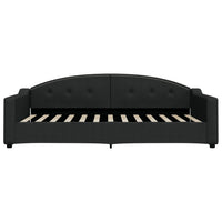 Divano Letto con Letto Estraibile-Sofa Letto-Daybed Nero 100x200 cm in Tessuto 182786
