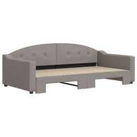 Divano Letto con Letto Estraibile-Sofa Letto-Daybed Tortora 100x200 cm in Tessuto 921166