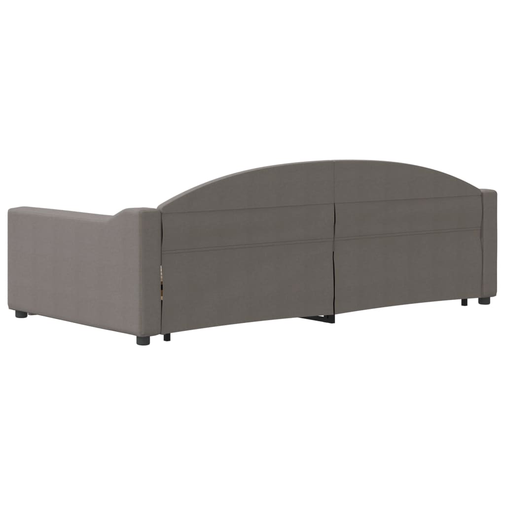 Divano Letto con Letto Estraibile-Sofa Letto-Daybed Tortora 100x200 cm in Tessuto 921166