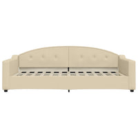 Divano Letto con Letto Estraibile-Sofa Letto-Daybed Crema 100x200 cm in Tessuto 361222