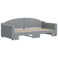 Divano Letto con Letto Estraibile-Sofa Letto-Daybed Grigio Chiaro 90x190 Tessuto 276782