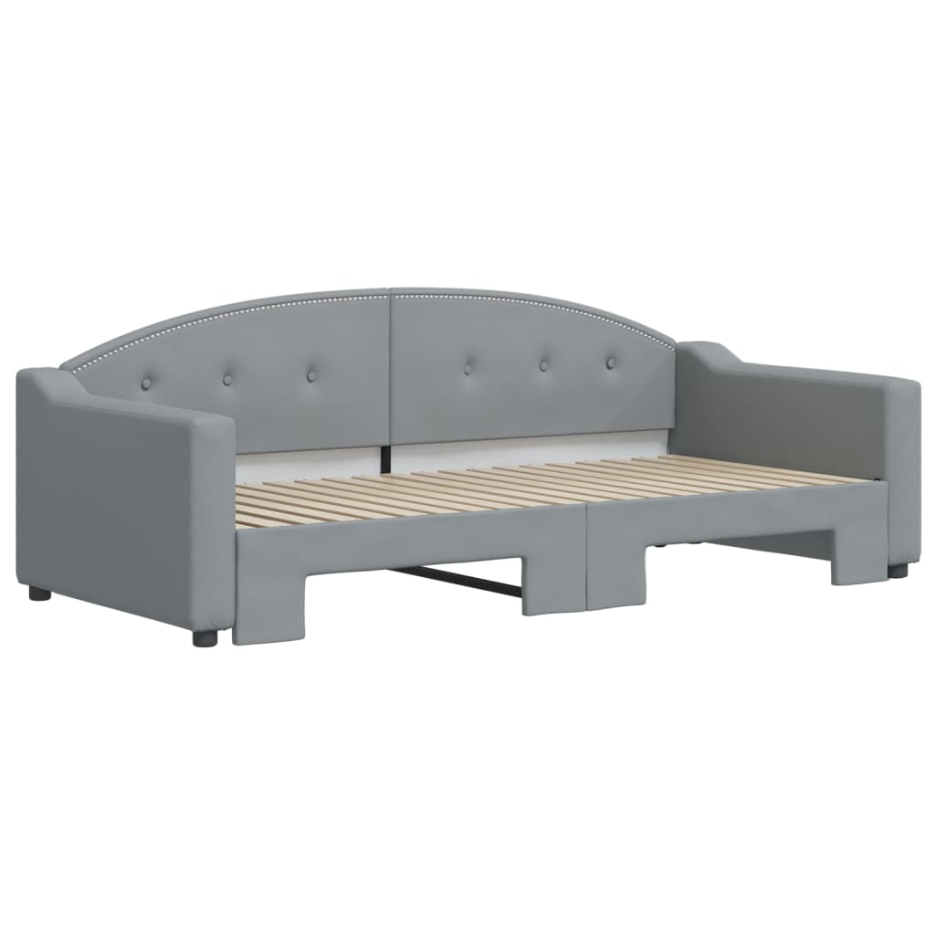 Divano Letto con Letto Estraibile Grigio Chiaro 90x190 Tessutocod mxl 106600