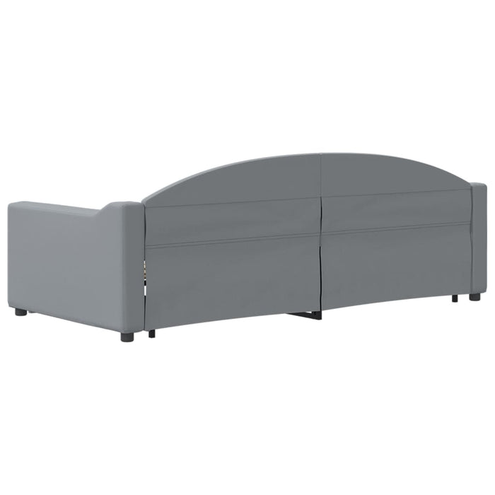 Divano Letto con Letto Estraibile-Sofa Letto-Daybed Grigio Chiaro 90x190 Tessuto 276782