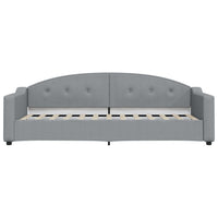Divano Letto con Letto Estraibile Grigio Chiaro 90x190 Tessuto 3197540