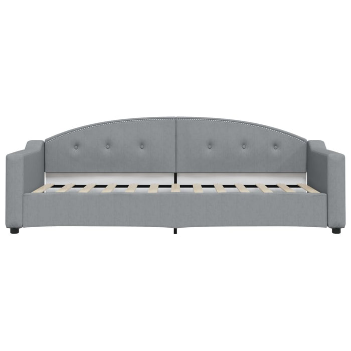 Divano Letto con Letto Estraibile Grigio Chiaro 90x190 Tessuto 3197540