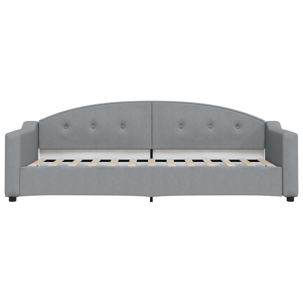 Divano Letto con Letto Estraibile-Sofa Letto-Daybed Grigio Chiaro 90x190 Tessuto 276782