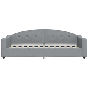 Divano Letto con Letto Estraibile-Sofa Letto-Daybed Grigio Chiaro 90x190 Tessuto 276782