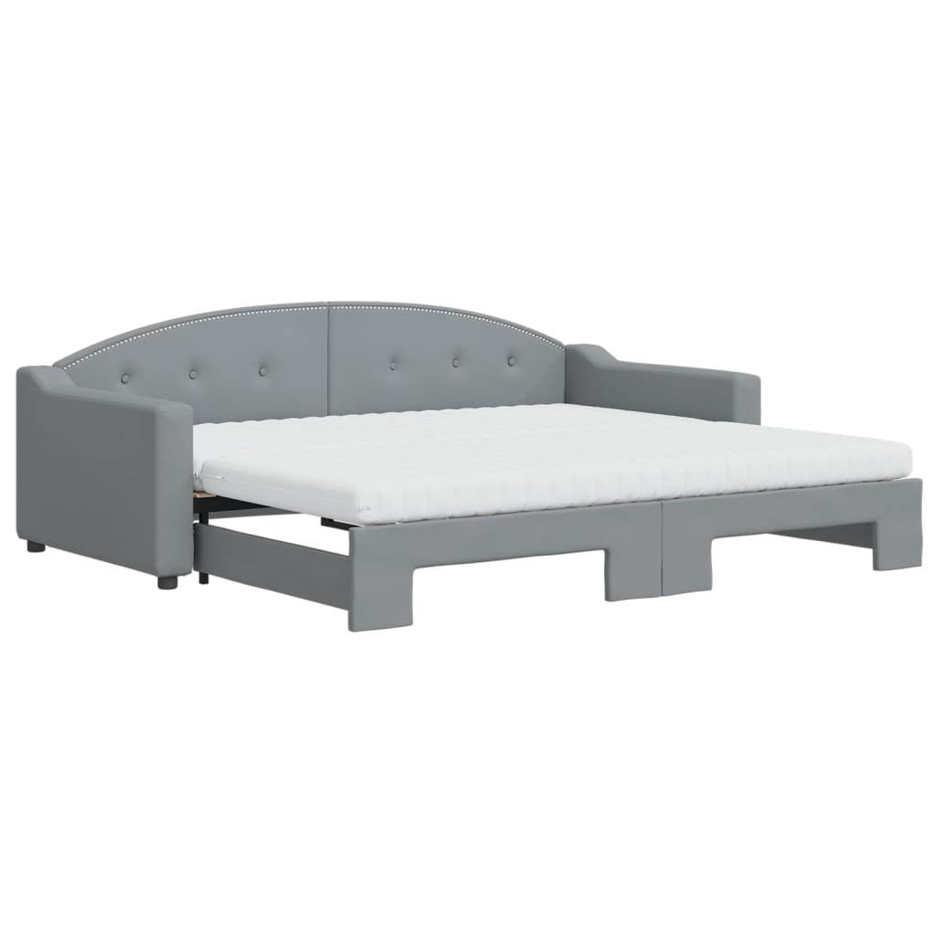 Divano Letto Estraibile Materassi Grigio Chiaro 90x200 Tessutocod mxl 82707