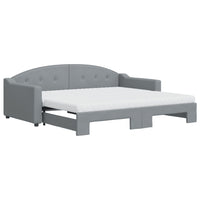 Divano Letto Estraibile Materassi Grigio Chiaro 90x190 Tessutocod mxl 130608