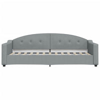 Divano Letto Estraibile Cassetti-Sofa Letto-Daybed Grigio Chiaro 80x200cm Tessuto 583491