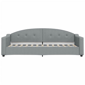 Divano Letto Estraibile Cassetti-Sofa Letto-Daybed Grigio Chiaro 80x200cm Tessuto 583491