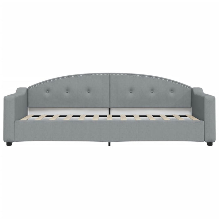 Divano Letto Estraibile Cassetti-Sofa Letto-Daybed Grigio Chiaro 80x200cm Tessuto 583491