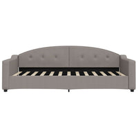 vidaXL Divano Letto Estraibile con Cassetti Tortora 90x200 cm Tessuto