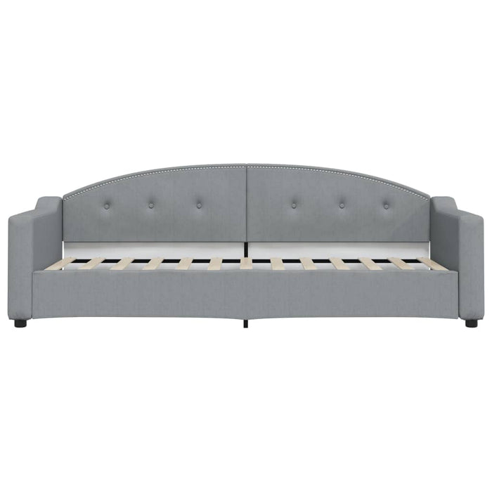 Divano Letto Estraibile Cassetti-Sofa Letto-Daybed Grigio Chiaro 90x190cm Tessuto 829802
