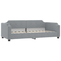 Divano Letto con Materasso Grigio Chiaro 80x200 cm in Tessuto 3197611
